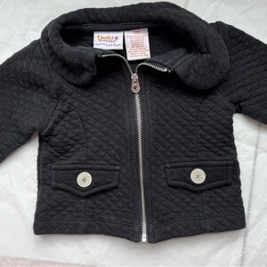 Truly scrumptious by Heidi Klum Black Quilted Baby Jacket size 12m